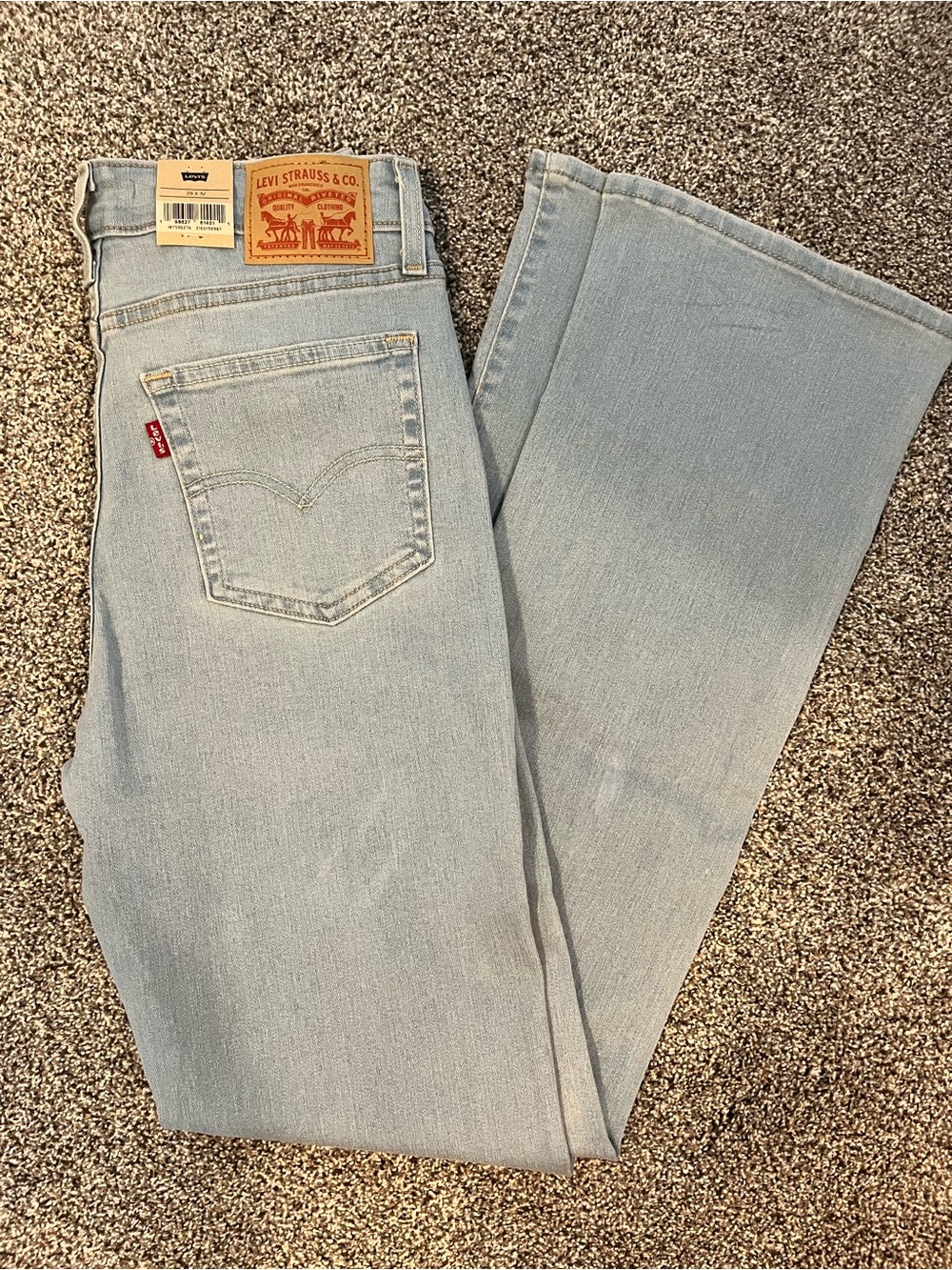 Levi's Women’s High Rise Boot Cut Jeans in Light Wash